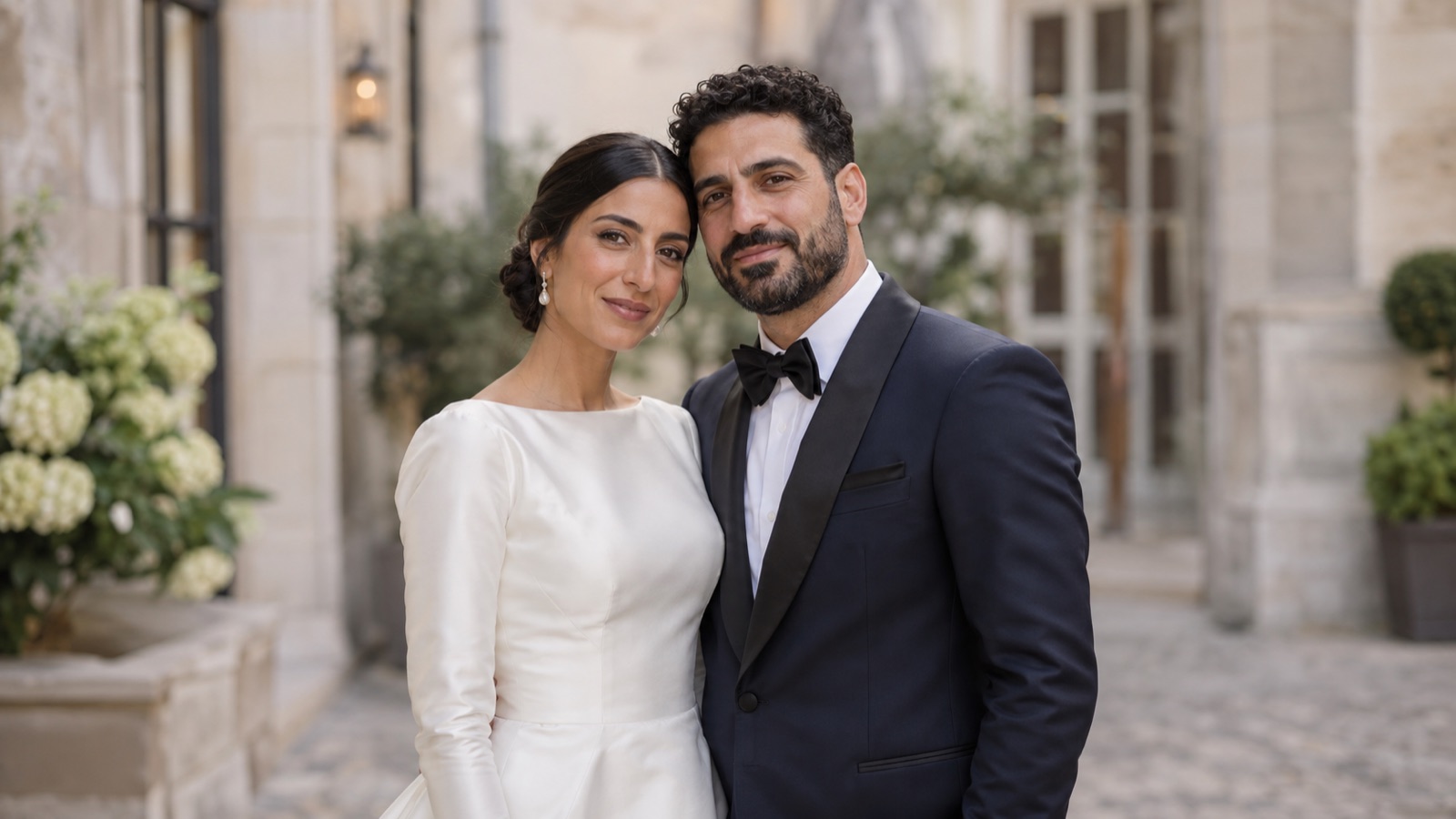 Arabisches Brautpaar beim Portrait in Aachen