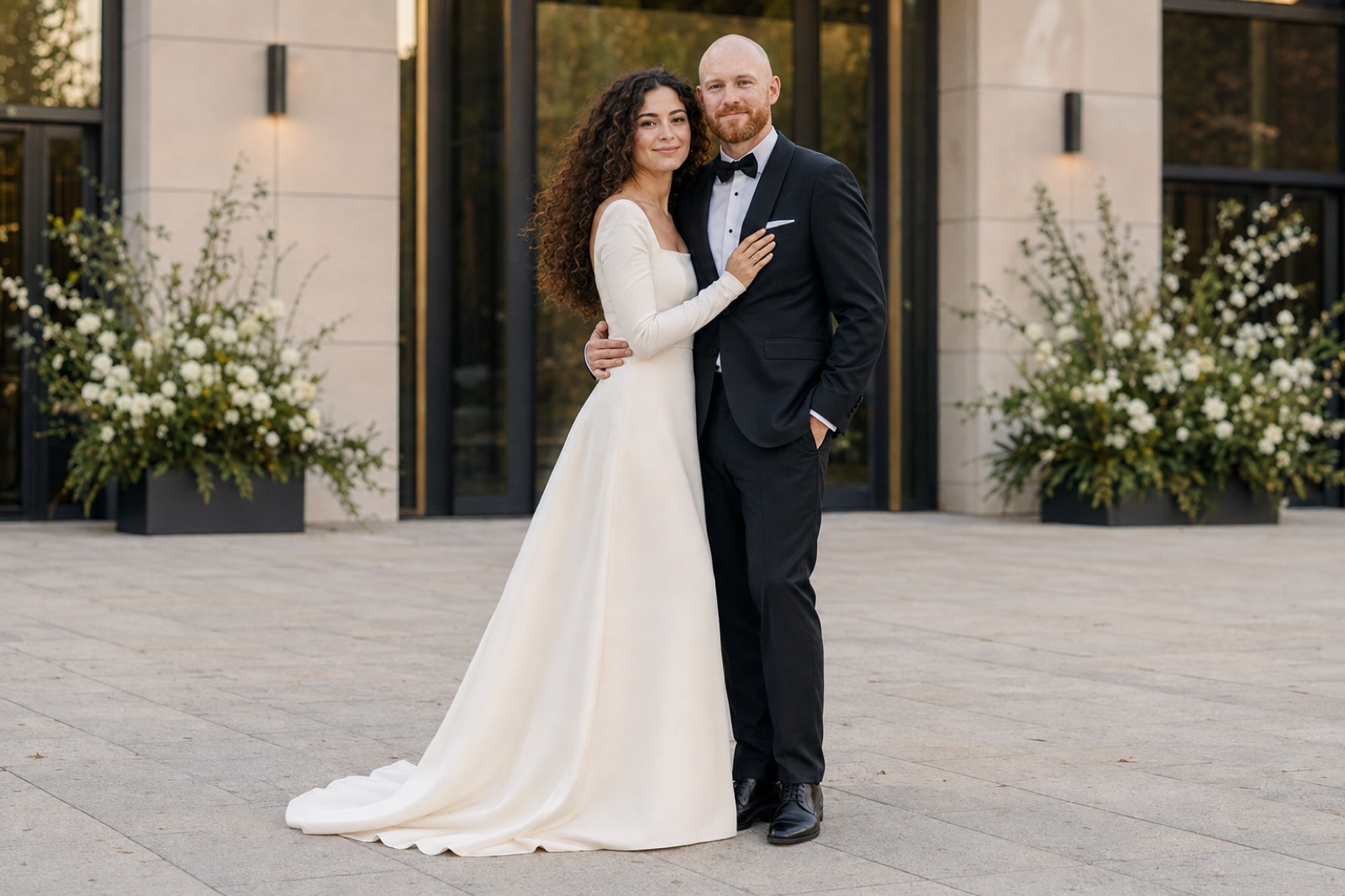 Deutsch-türkisches Brautpaar bei einer Hochzeit im Ruhrgebiet