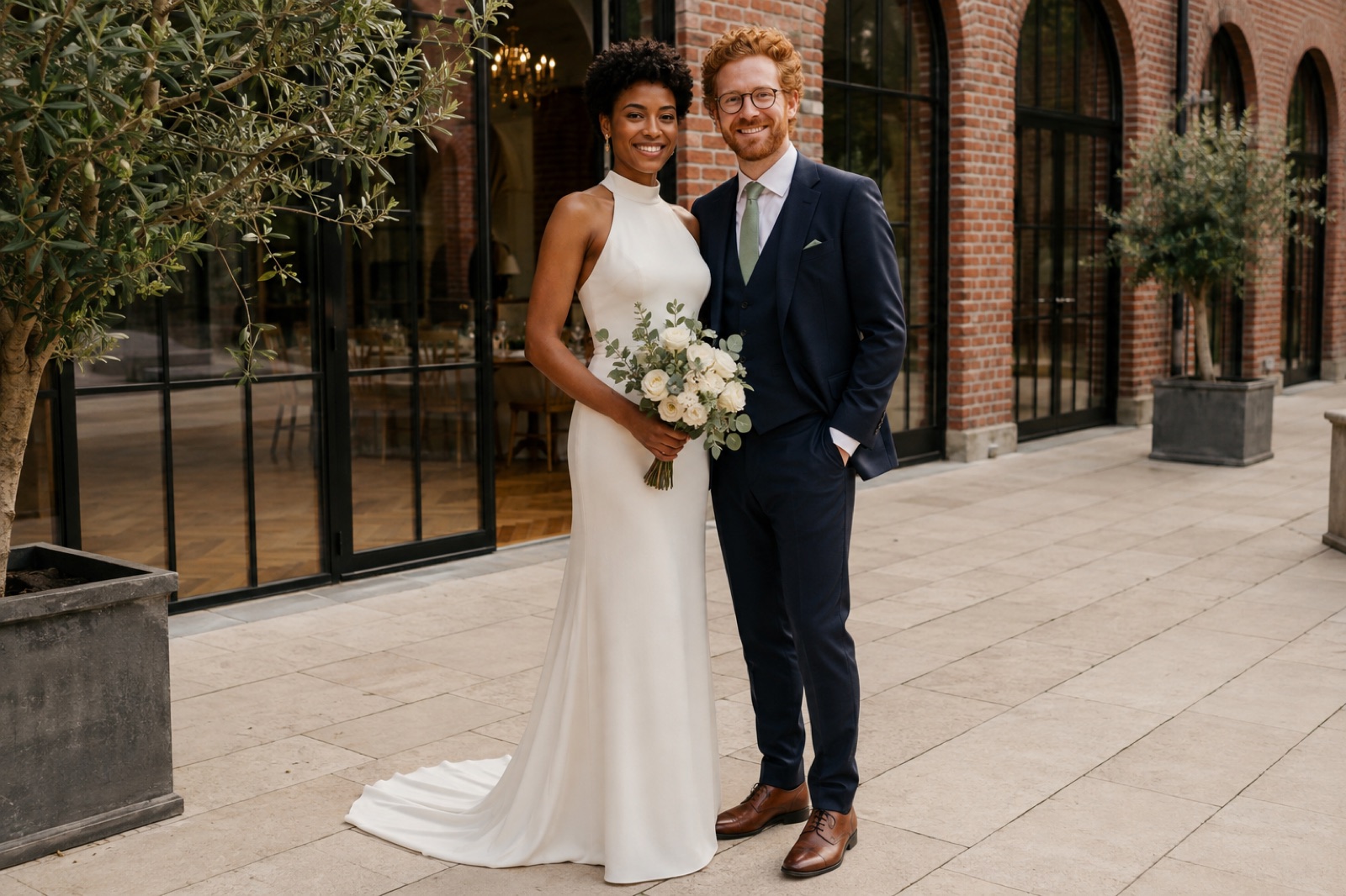 Brautpaar bei einer Hochzeit mit DJ im Raum Dorsten