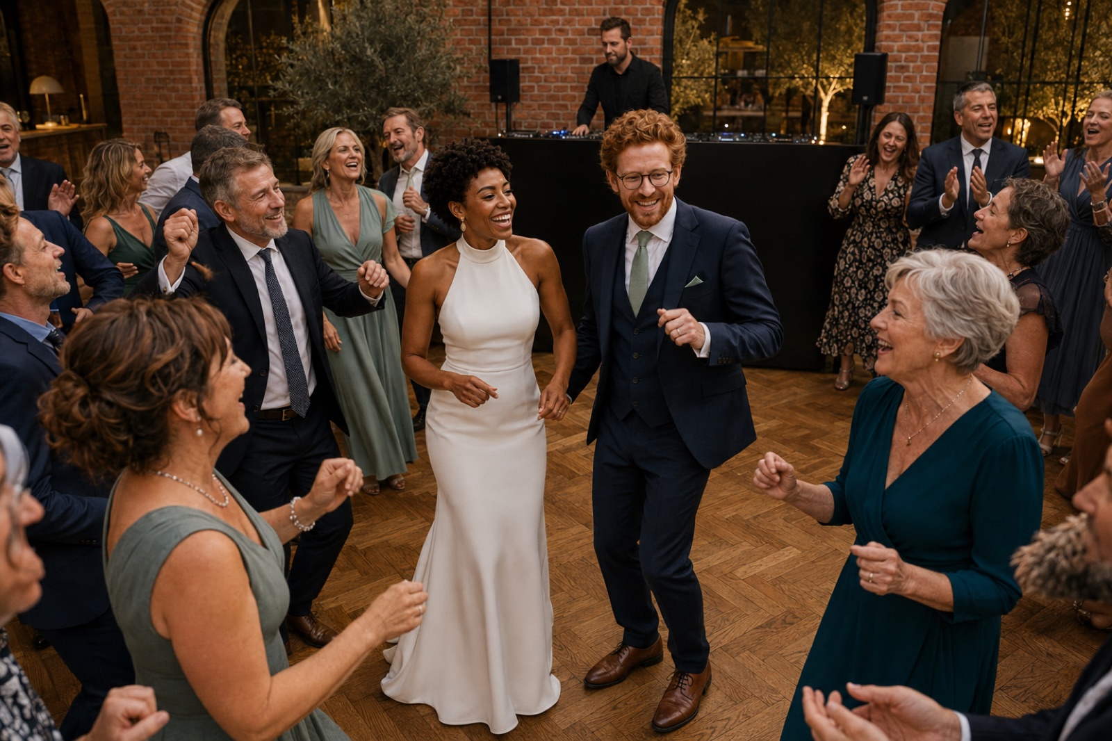 Volle Tanzfl&auml;che bei einer Hochzeit mit DJ in Dorsten